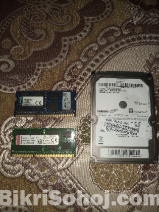 DDR3 8GB RAM 2PCS 320 GB HARD DRIVE 1 PCS
